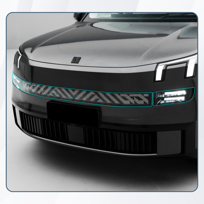 Филм за фарове за Lynk & Co 900, TPU материал, DRL филм, прозрачен