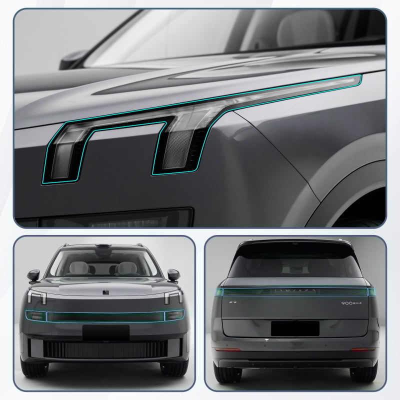 Филм за фарове за Lynk & Co 900, TPU материал, DRL филм, прозрачен