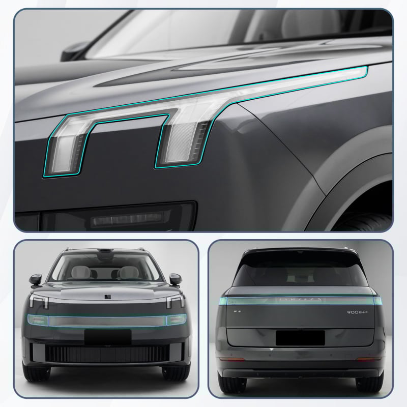 Филм за фарове за Lynk & Co 900, TPU материал, DRL филм, прозрачен