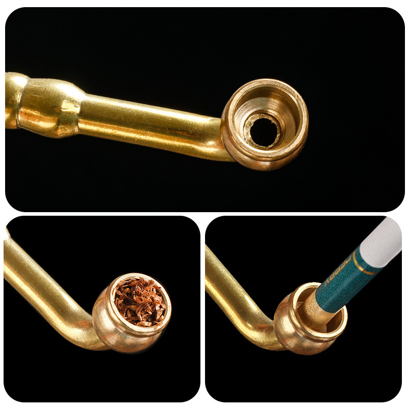 Pipă metalică cu personalizare și imprimare de logo, cadou potrivit pentru persoanele în vârstă