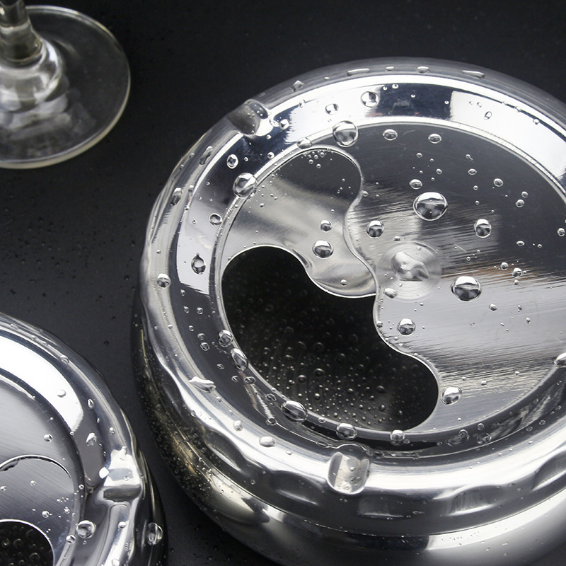 Binyou nehrđajući čelični pepeljak, otporan na vjetar, UFO dizajn, tisk logotipa, mogućnost prilagodbe