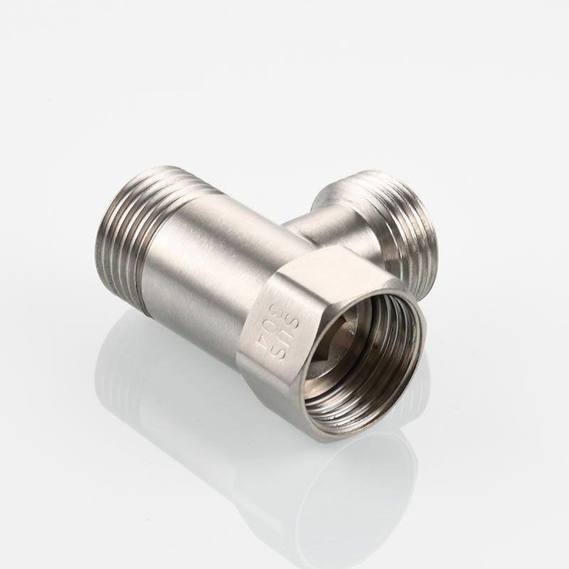 304 nehrđajući čelik, T spoj, brušena površina, trostruki razdjelni ventil za bojler