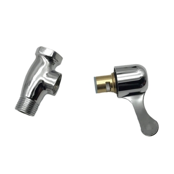 Vratni ventil s unutarnjim i vanjskim navojem, za slavine, cinkova legura, navojno spojenje, model: 4 Internal and External Teeth Straight Valve, radni tlak 0.8 MPa