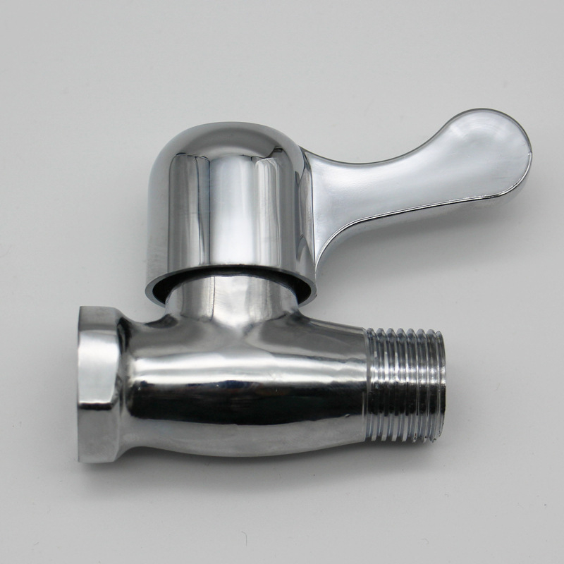 Vratni ventil s unutarnjim i vanjskim navojem, za slavine, cinkova legura, navojno spojenje, model: 4 Internal and External Teeth Straight Valve, radni tlak 0.8 MPa