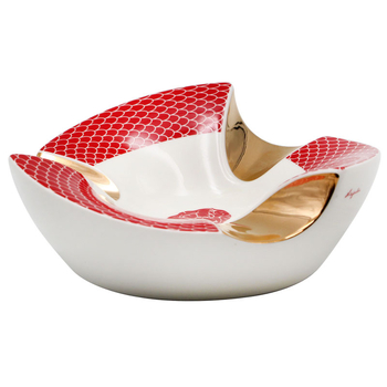 LAFULI pepelnjak za cigare, keramički okrugli s uzorkom zmije, moderan minimalistički stil