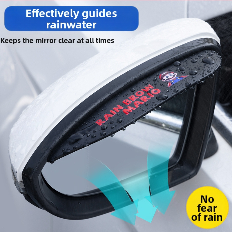Ochrana proti dažďu pre spätné zrkadlo auta - Univerzálna kompatibilita, PVC materiál, Protiškrabaniu, Odolné voči opotrebeniu