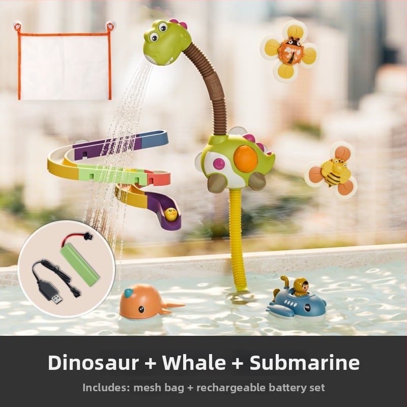 TUMAMAKIDS Jucărie de baie pentru bebeluți – animale, joc de apă și duș (0-2 ani)