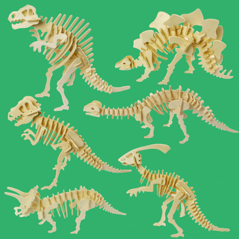 Drveni trodimenzionalni puzzle za djecu — DIY dopušteno, uzrast 7–14 godina, probna prilagodba