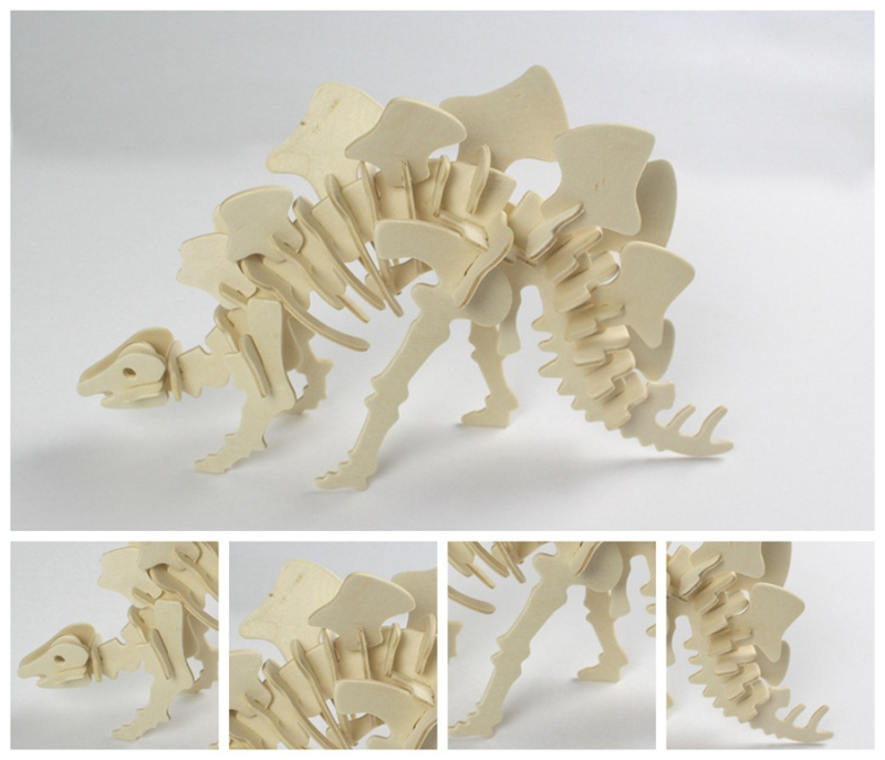 Drveni trodimenzionalni puzzle za djecu — DIY dopušteno, uzrast 7–14 godina, probna prilagodba