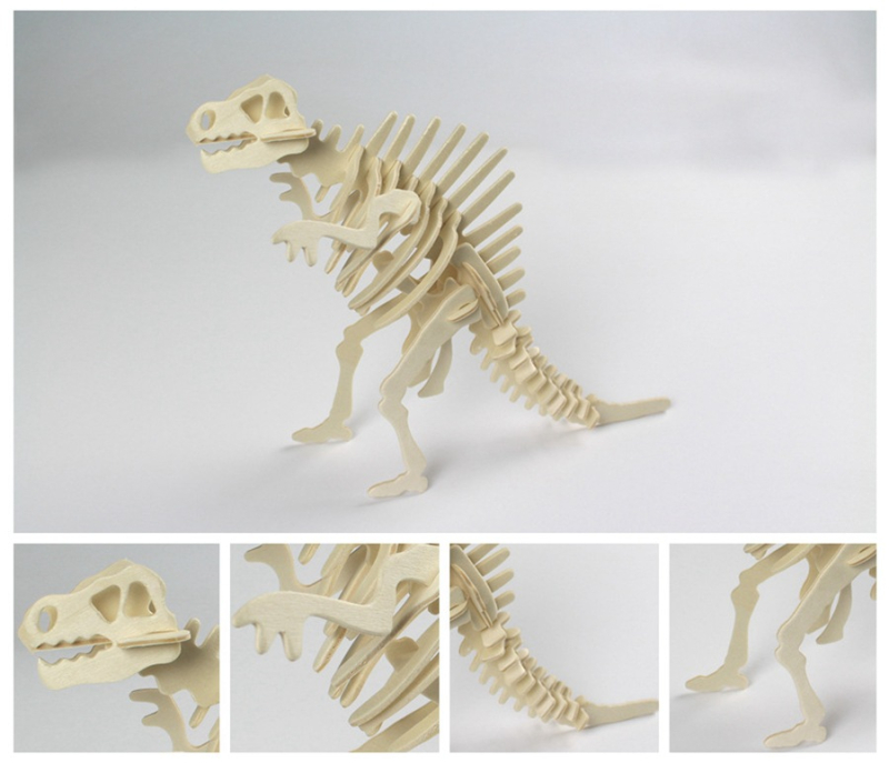 Drveni trodimenzionalni puzzle za djecu — DIY dopušteno, uzrast 7–14 godina, probna prilagodba