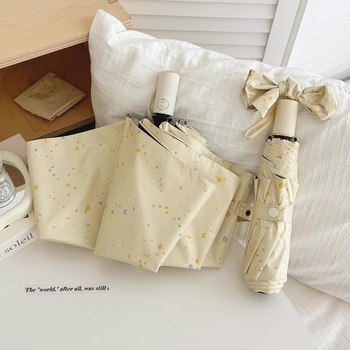 Automatski ženski kišobran, 8 rebara, vinil tkanina, UV zaštita, čelični štap, polumjer 48–53 cm