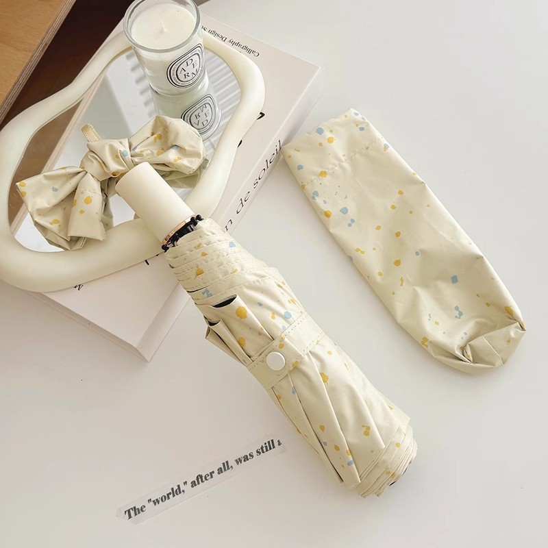 Automatski ženski kišobran, 8 rebara, vinil tkanina, UV zaštita, čelični štap, polumjer 48–53 cm