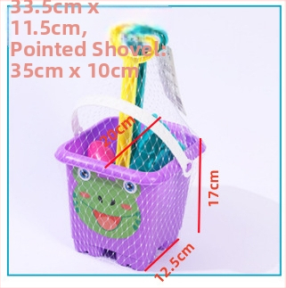 Плажен комплект за игра с кофа и лопатка – пластмасови пясъчни инструменти, Baolexing, артикул 004-31