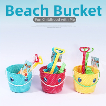 Плажен комплект за игра с кофа и лопатка – пластмасови пясъчни инструменти, Baolexing, артикул 004-31