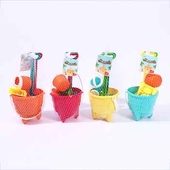 Плажен комплект за игра с кофа и лопатка – пластмасови пясъчни инструменти, Baolexing, артикул 004-31