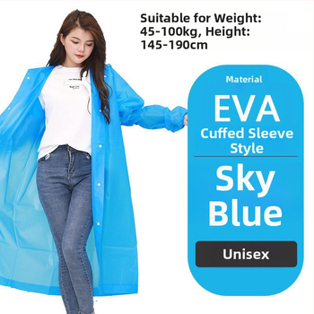 PONCHO de ploaie EVA îngroșat pentru adulți, unisex – impermeabil pentru drumeții și activități în aer liber