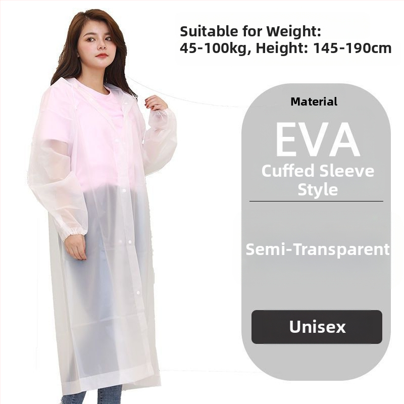 PONCHO de ploaie EVA îngroșat pentru adulți, unisex – impermeabil pentru drumeții și activități în aer liber
