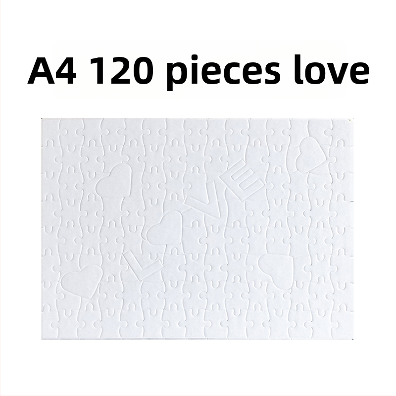 Puzzle za prijenos topline s perl završetkom, prazna slika, DIY-prijateljski, 120 komada, papir