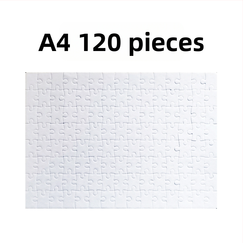 Puzzle za prijenos topline s perl završetkom, prazna slika, DIY-prijateljski, 120 komada, papir