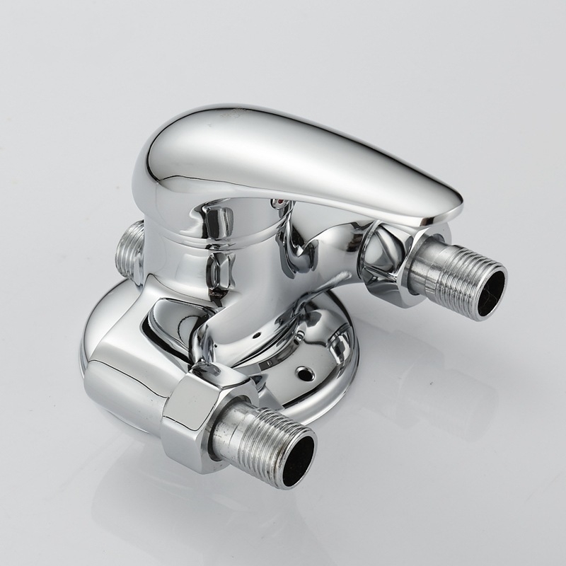 Zidni trokutasti bakreni tuš miješalica, keramički kartridž, 0–90°C, 0,6 MPa, model 6575