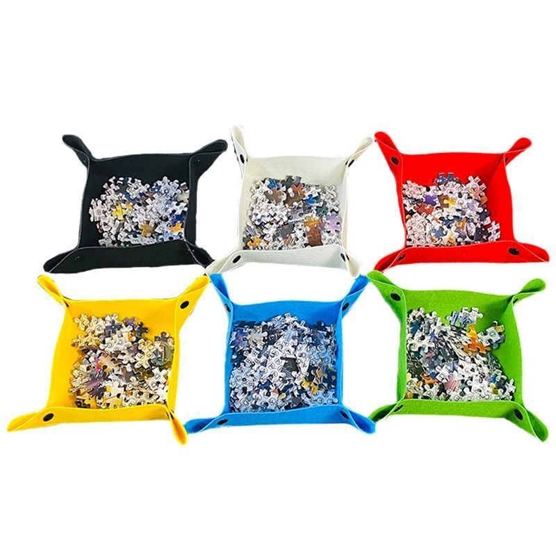 Trojdimenzionalna ploča za slaganje puzzla s filcovom površinom, sklopiva, 1000 dijelova, od poliesterskih vlakana, višefunkcionalna