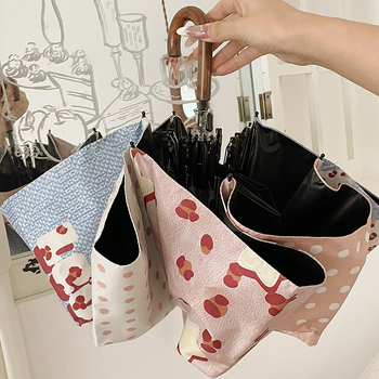 Puzzle‑oblik sklopivi kišobran s kukom, za sunce i kišu (UPF 30+, tkanina 190T, vlaknaste rebra, željezna šipka, ručno otvaranje/zatvaranje)