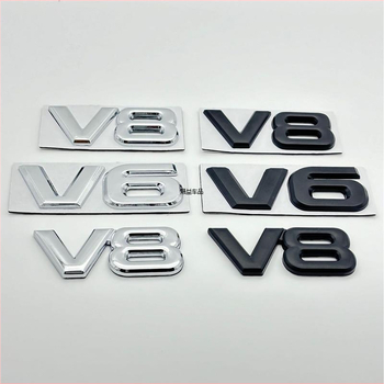 Автомобилен стикер Shengyi – V6 дизайн, 3D материал, самозалепващ монтаж, код на продукта 809