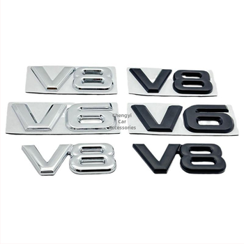 Автомобилен стикер Shengyi – V6 дизайн, 3D материал, самозалепващ монтаж, код на продукта 809