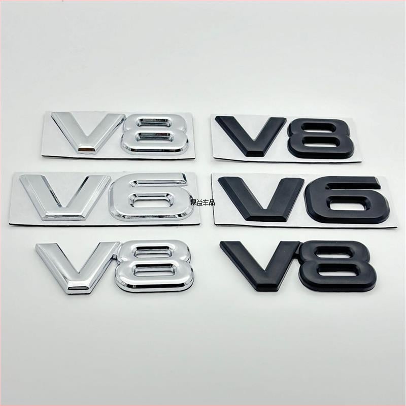 Автомобилен стикер Shengyi – V6 дизайн, 3D материал, самозалепващ монтаж, код на продукта 809