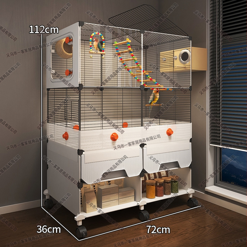 Kavez za papige, metalna konstrukcija, otporan na prskanje, za ptice, luksuzni dizajn vila stila