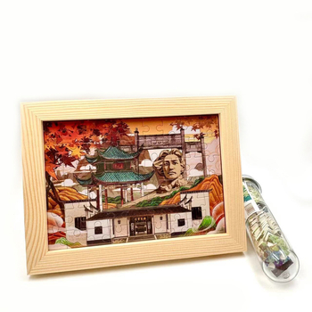 Papirnati ravni puzzle za djecu – edukativna igračka (4–6 godina), početna razina težine, tema Yuelu akademija Aiwan Pavilion