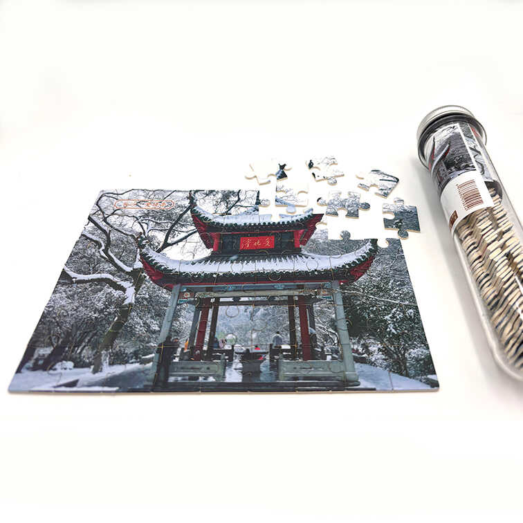 Papirnati ravni puzzle za djecu – edukativna igračka (4–6 godina), početna razina težine, tema Yuelu akademija Aiwan Pavilion