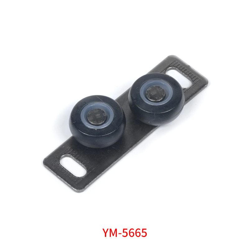 Klizna vrata – balans kotač s ležajem i vodilicom, 10 mm debljina zida, materijal: hladna ploča, modeli Ym-5660 / tm-5662 / ym-5663 / ym-5665, nosivost 15–20 kg, za vrata i prozore