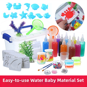 Водна играчка от пластмаса – образователна, насърчава ръчно участие и взаимодействие родител-дете; подходяща за деца 4–6 години