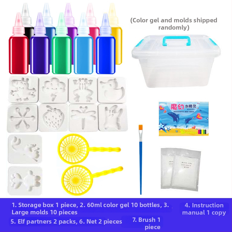 Водна играчка от пластмаса – образователна, насърчава ръчно участие и взаимодействие родител-дете; подходяща за деца 4–6 години