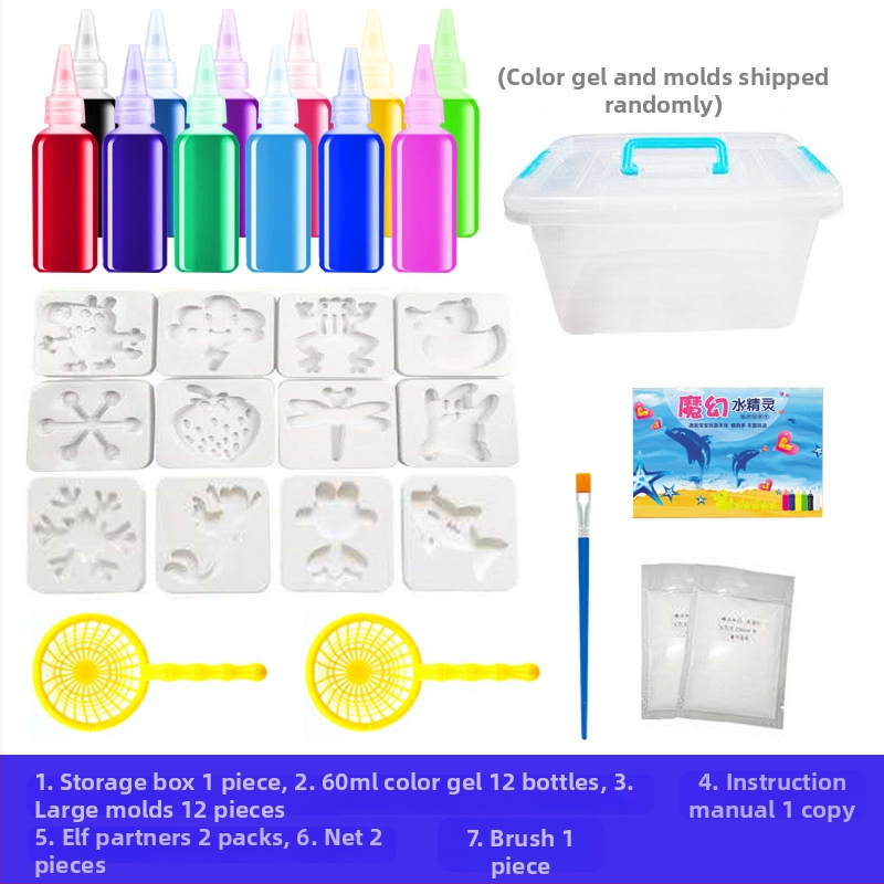 Водна играчка от пластмаса – образователна, насърчава ръчно участие и взаимодействие родител-дете; подходяща за деца 4–6 години