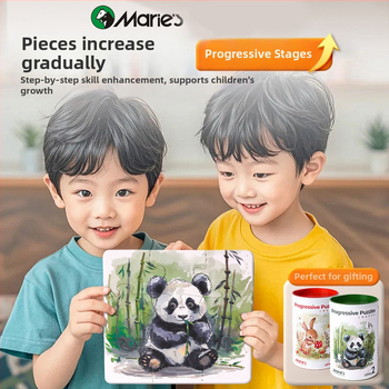 Dječja papirnata slagalica s umjetničkom ilustracijom, uzrast 4-6 godina, DIY prilagodba dostupna