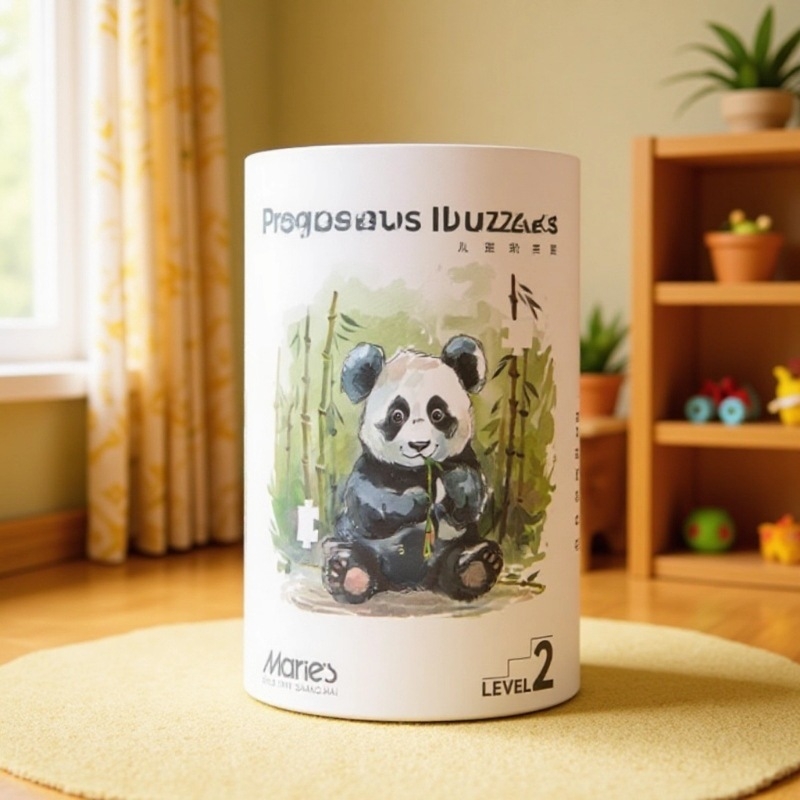 Dječja papirnata slagalica s umjetničkom ilustracijom, uzrast 4-6 godina, DIY prilagodba dostupna