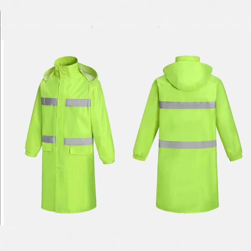 Jednodelni kišni pončo od debelog Pongee materijala s PVC vodootornim slojem, za odrasle, 1 osoba, mogućnost tiskanja logotipa