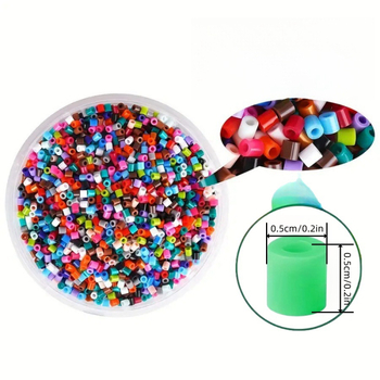 5mm Fusion Spell beads – višebojne DIY slagalica perle, plastika, šarena kutija, OEM logotip