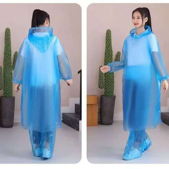 Αδιάβροχο παλτό-πονχό με διαχωρισμένο σχεδιασμό, παχιά ύφανση, για ενήλικες, συσκευασμένο σε σακούλα