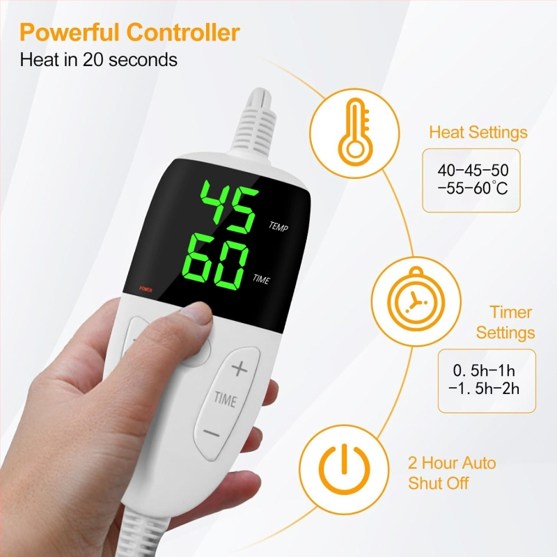 Θερμαινόμενη επιφάνεια για τα πόδια με σύνδεση στο ρεύμα (AC 220V, 60W, χειροκίνητος/τηλεχειριζόμενος έλεγχος)