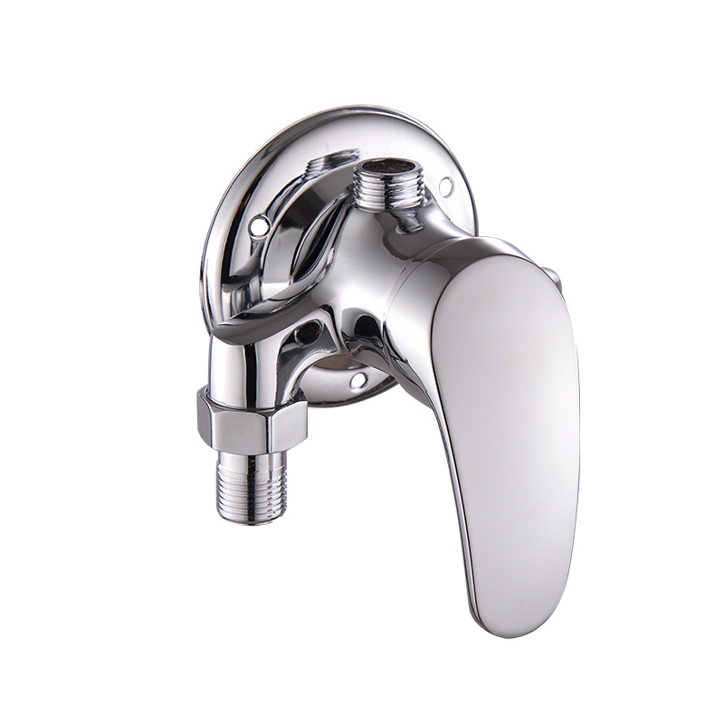 Повърхностно монтиран триъгълен душов смесител за баня; атмосферно налягане; студена вода 5°C; гореща вода 90°C; приложение: обществена баня