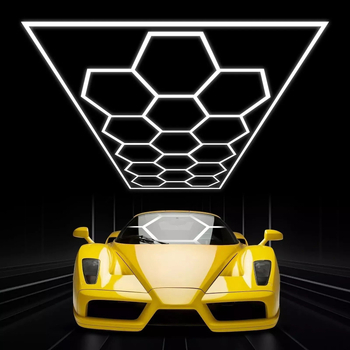 Φωτιστικό LED για χώρο πλυσίματος αυτοκινήτων με κυψελοειδή δομή, 220V, 6W/20W, αδιάβροχο, 155 lm/W