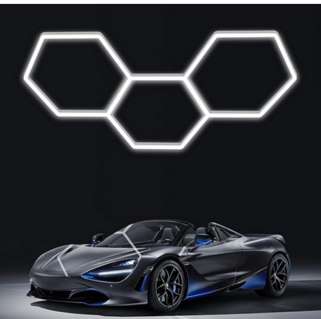 Φωτιστικό LED για χώρο πλυσίματος αυτοκινήτων με κυψελοειδή δομή, 220V, 6W/20W, αδιάβροχο, 155 lm/W