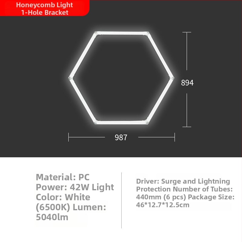LED lampa do umývárne áut so štruktúrou plástov, 220V, 6W/20W, vodotesná, 155 lm/W