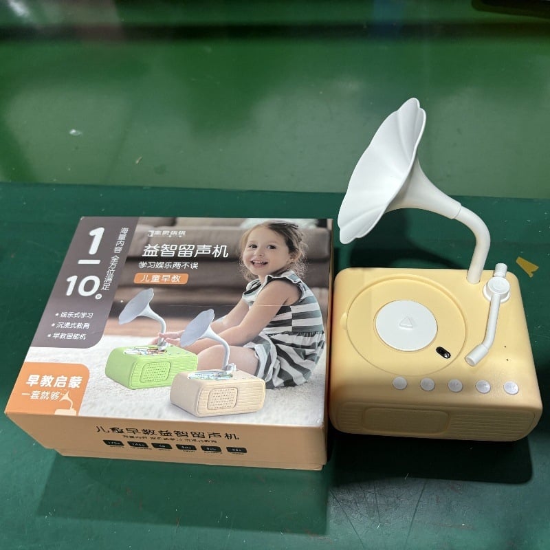 Mini uređaj za učenje s Bluetoothom, snimanjem glasa i reprodukcijom glazbe; ABS plasta, 8GB+ memorije, punjiva litijska baterija; za uzrast 4–6 godina