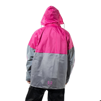 Дъждовен пончо за мотоциклет — разделен дизайн, класически стил, полиестер тафта, водоустойчив PVC слой, за възрастни