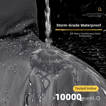 Разделен комплект дъждобран и панталони за възрастни, пълна защита срещу буря за мотоциклет и доставка с електрически велосипед, отражателен трикотаж PVC плат 36S с PVC покритие