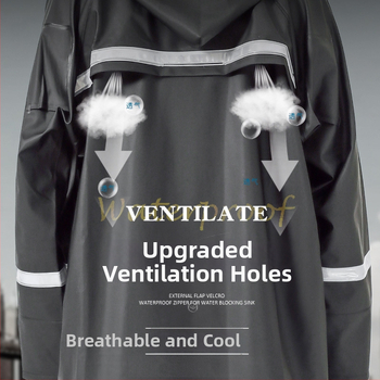 Разделен комплект дъждобран и панталони за възрастни, пълна защита срещу буря за мотоциклет и доставка с електрически велосипед, отражателен трикотаж PVC плат 36S с PVC покритие